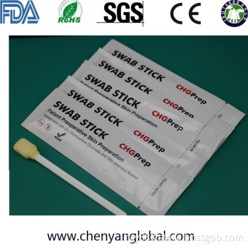 70% Isopropyl Alcohol Alcohol and 2% Chlorhexidine Gluconate Swab Stick